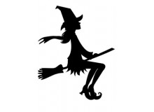 Stickdatei Happy Halloween Hexe 1